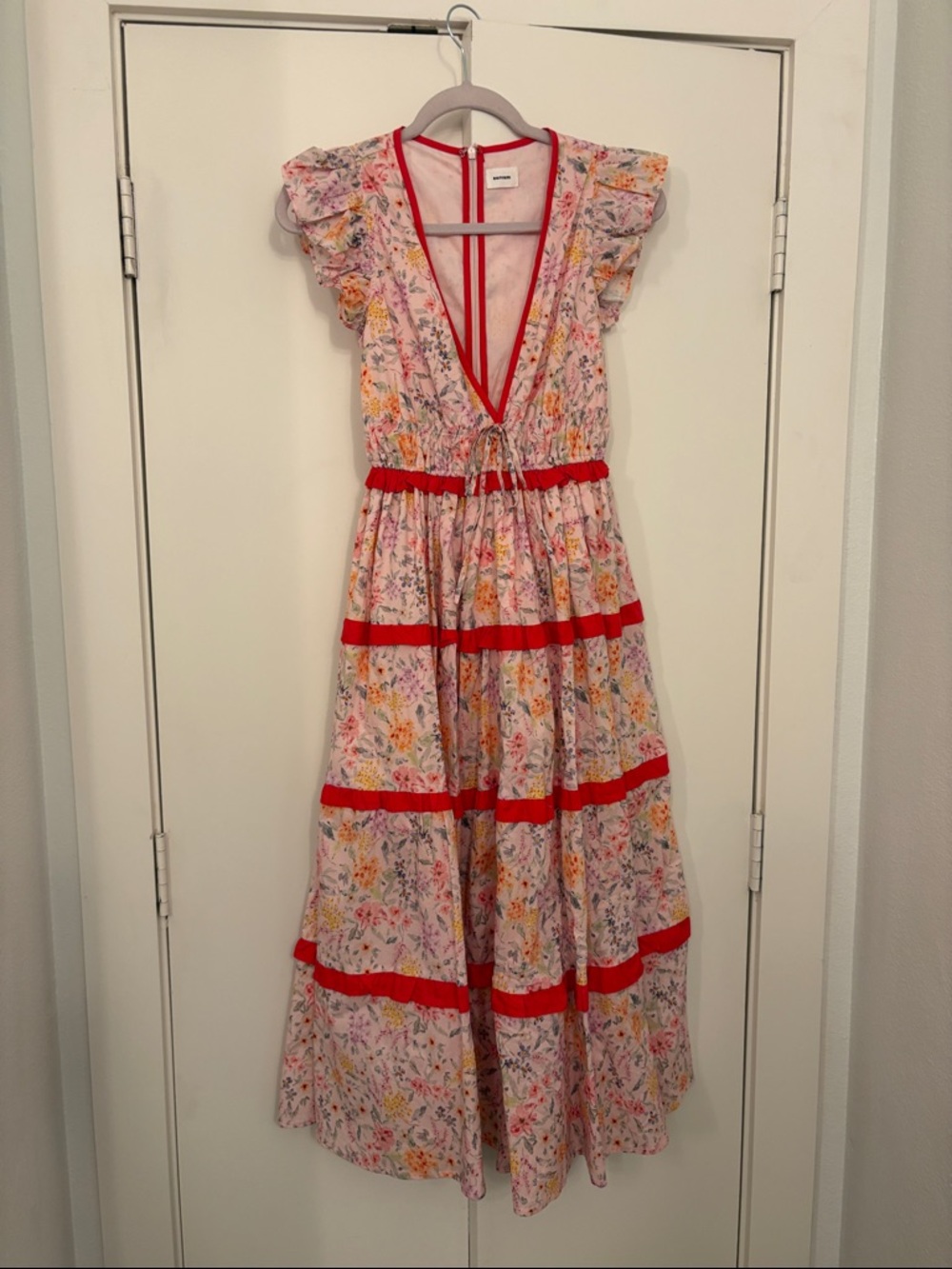 Aureum bright floral midi dress